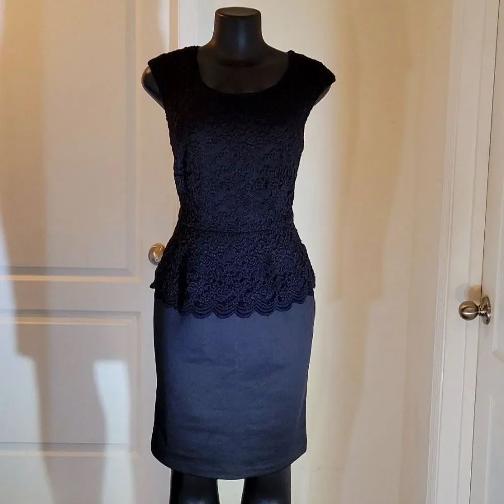 BRAND NEW CONNECTED APPAREL SLEEVELESS LACE TOP DRESS - Picture 2 of 16